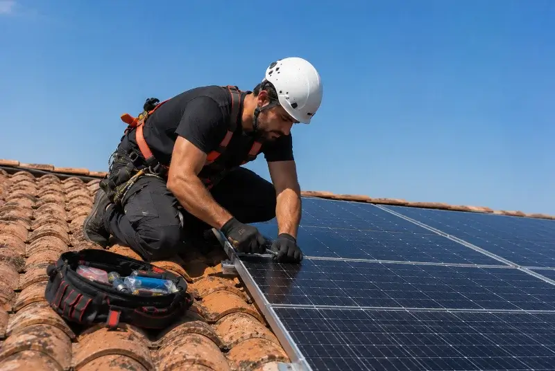 Maintenance et monitoring de panneaux solaires à la Boisse