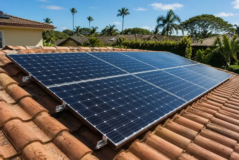 Installation de panneaux solaires à la Boisse